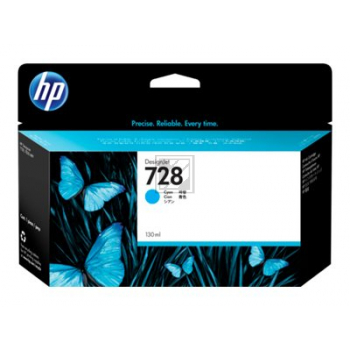 Original HP F9J67A / 728 Tinte cyan
