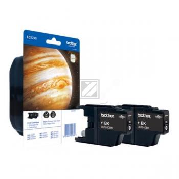 2 Brother Tinten LC-1240BKBP2DR / schwarz