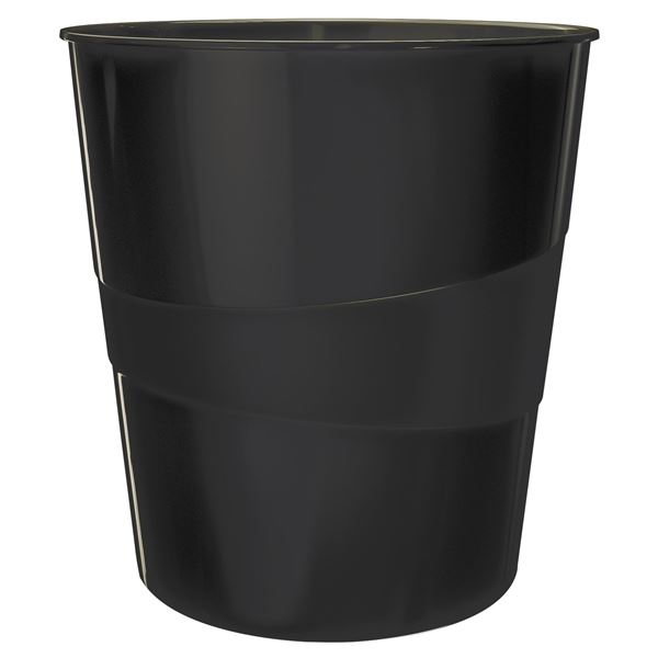 Abfallbehälter Leitz WOW, Kunststoff, 15 l, schwarz