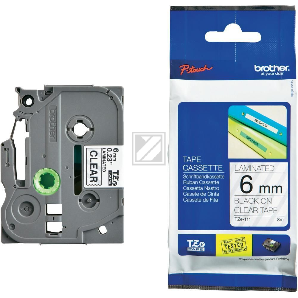 Brother TZE111 Label Etikette