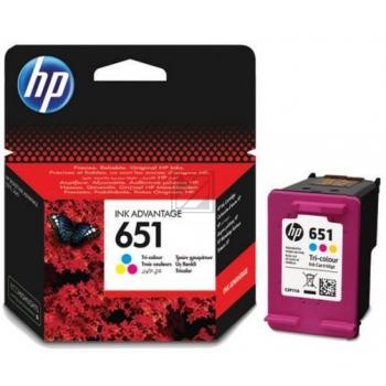 Original HP C2P11AE / 651 Tinte color