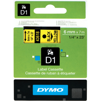 DYMO D1 Standard 6mm x 7m