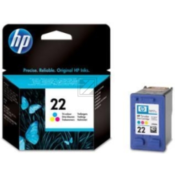 Original HP C9352A / 22 Tinte cyan, magenta, gelb