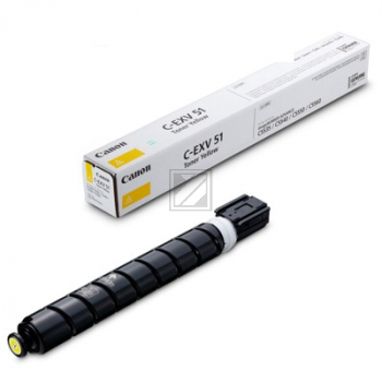Original Canon 0484C002 / C-EXV51Y Toner gelb