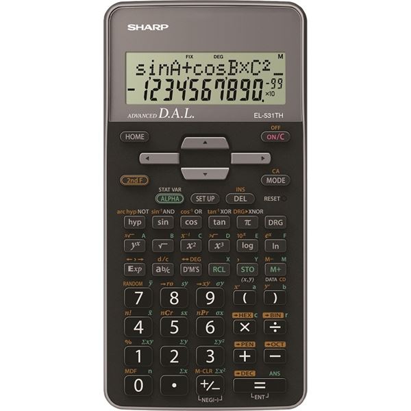 Wissenschaftlicher Taschenrechner Sharp EL-531TH, grau