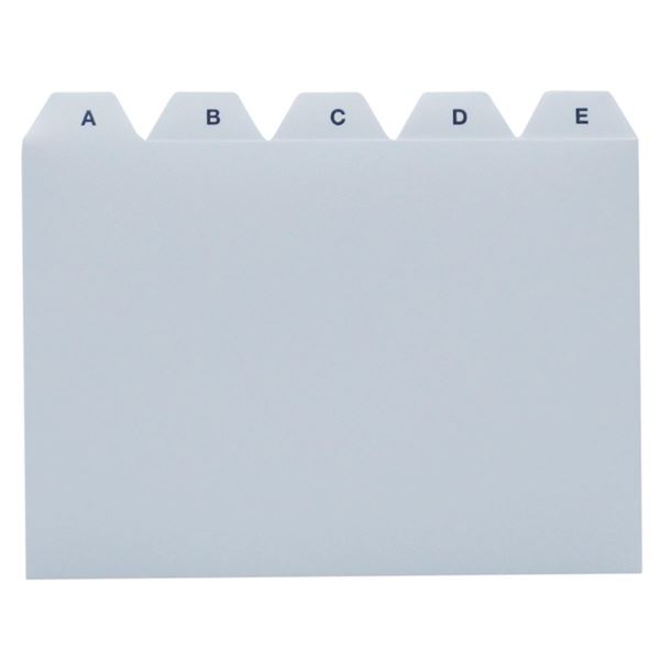 Trennblätter A6 - PVC A-Z, 25-teilig, grau