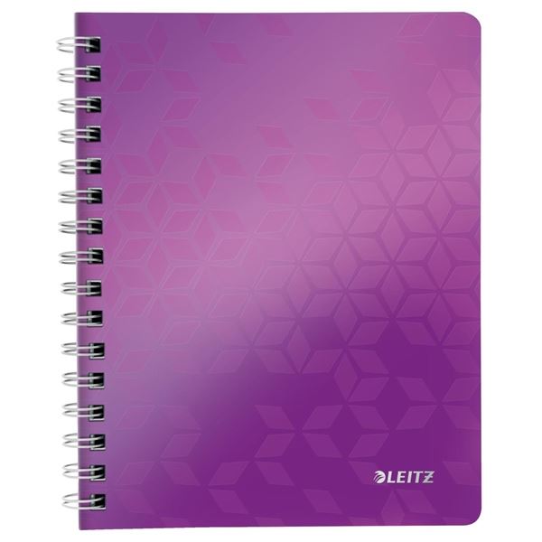 Leitz WOW Notizbuch, A5, PP, liniert, lila