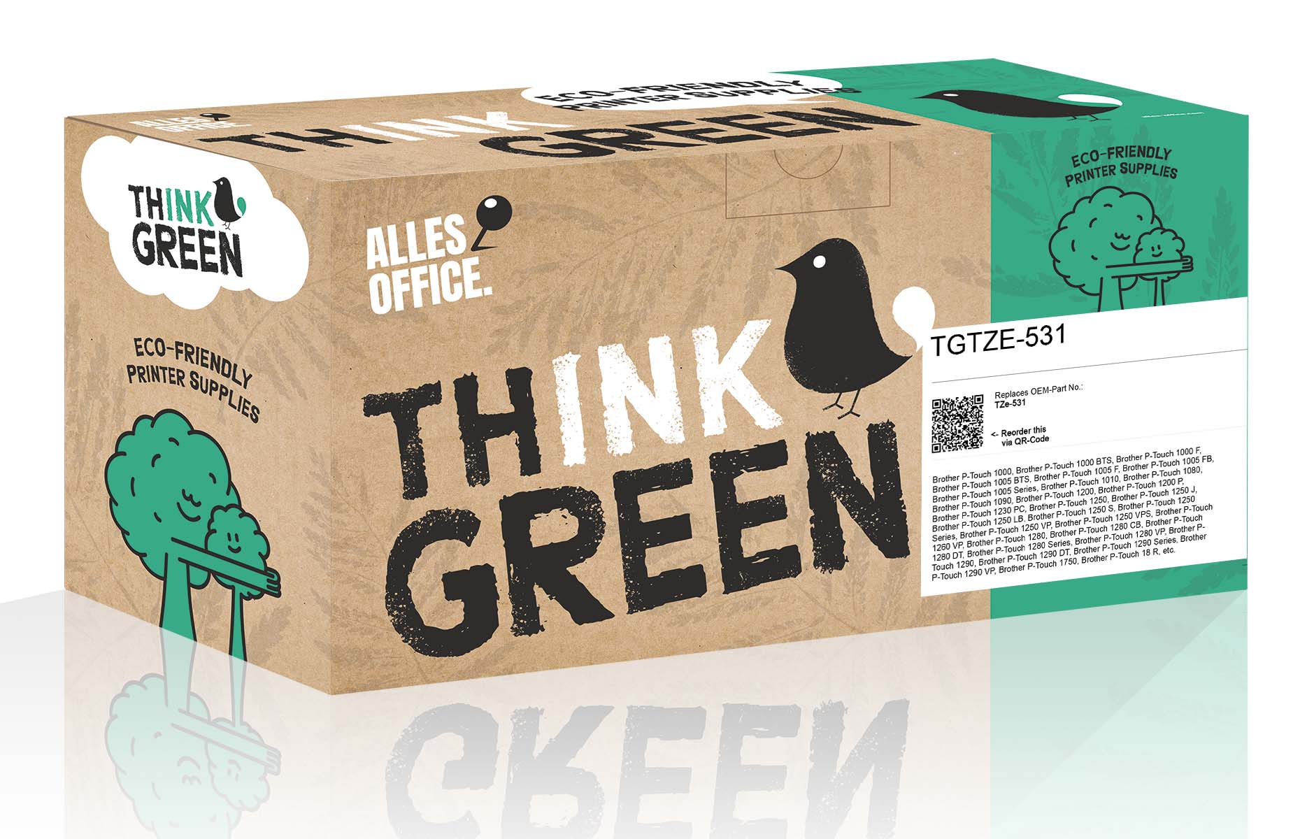 ThinkGreen Brother TZe-531 Farbband schwarz blau