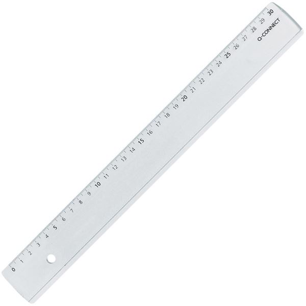 Lineal Connect Kunststoff transparent, 30 cm