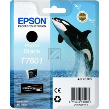 Original Epson C13T76014010 / T7601 Tinte schwarz foto