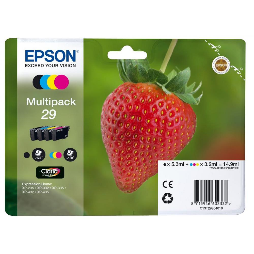 Original Epson C13T29864012 / 29 Tinte schwarz, cyan, magenta, gelb