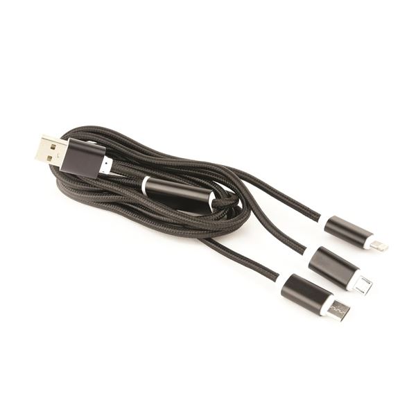 Gembird Ladekabel - USB, Micro B + Typ-C, 1 m
