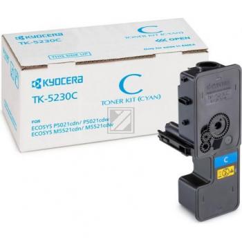 Original KYOCERA 1T02R9CNL0 / TK-5230C Toner cyan Kyocera Toner-Kit cyan HC (1T02R9CNL0, TK-5230C)