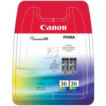 Original Canon 1511B018 / CLI-36 Tinte cyan, magenta, gelb