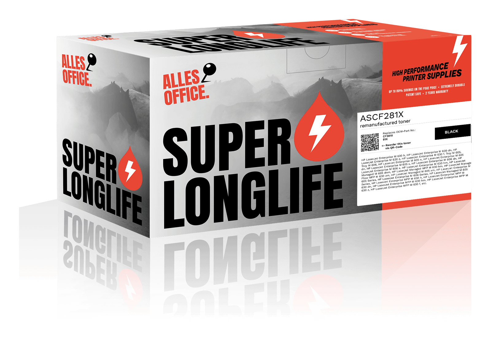 Superlonglife HP CF281X / 81X Toner schwarz