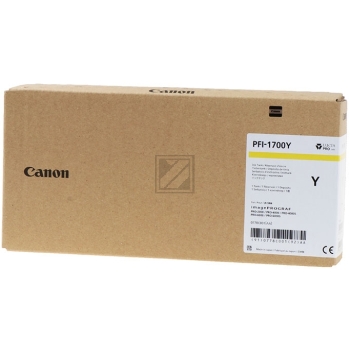 Original Canon 0778C001 / PFI-1700Y Tinte gelb Canon Tintenpatrone gelb (0778C001, PFI-1700Y)