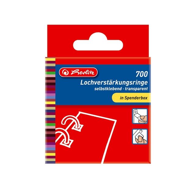 Herlitz Verstärkungsringe, 700 Stück