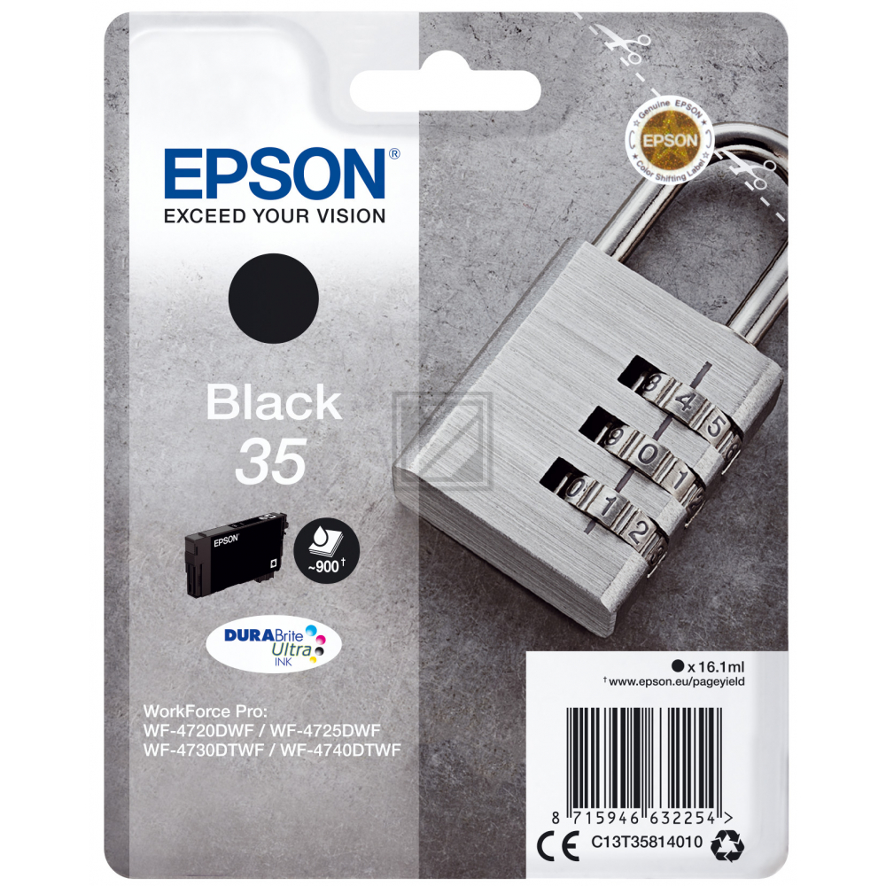 Original Epson C13T35814010 / 35 Tinte schwarz