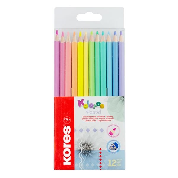 Kores Kolores Dreieckige Buntstifte, 12 Farben