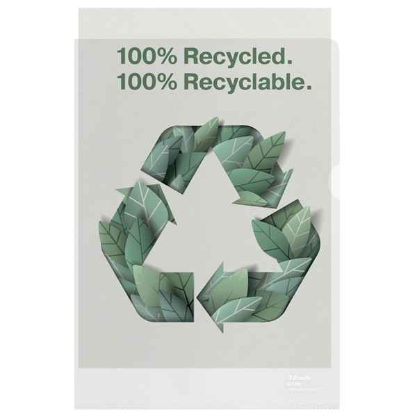 Falthüllen L-A4,recycelt,klar,matt,100mic,100Stück