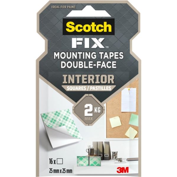 Scotch Montagequadrate, doppelseitig, 16 Stück