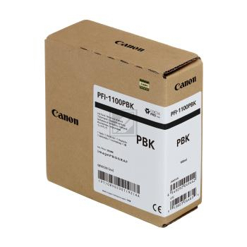 Original Canon 0850C001 / PFI-1100PBK Tinte schwarz foto Canon Tintenpatrone photo schwarz (0850C001, PFI-1100PBK)