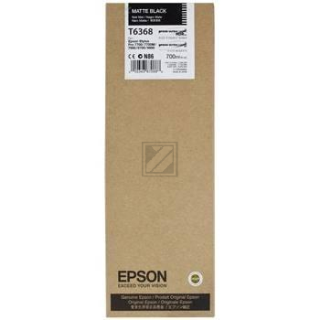 Original Epson C13T63680N / T6368 Tinte schwarz matt