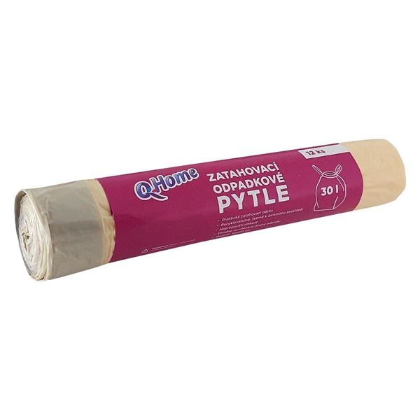 Müllsäcke Q Home - gelb, 30 l, 12µ, 12 Stück