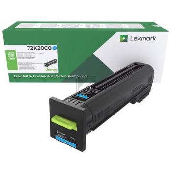Original Lexmark 72K20C0 Rückgabe-Toner cyan