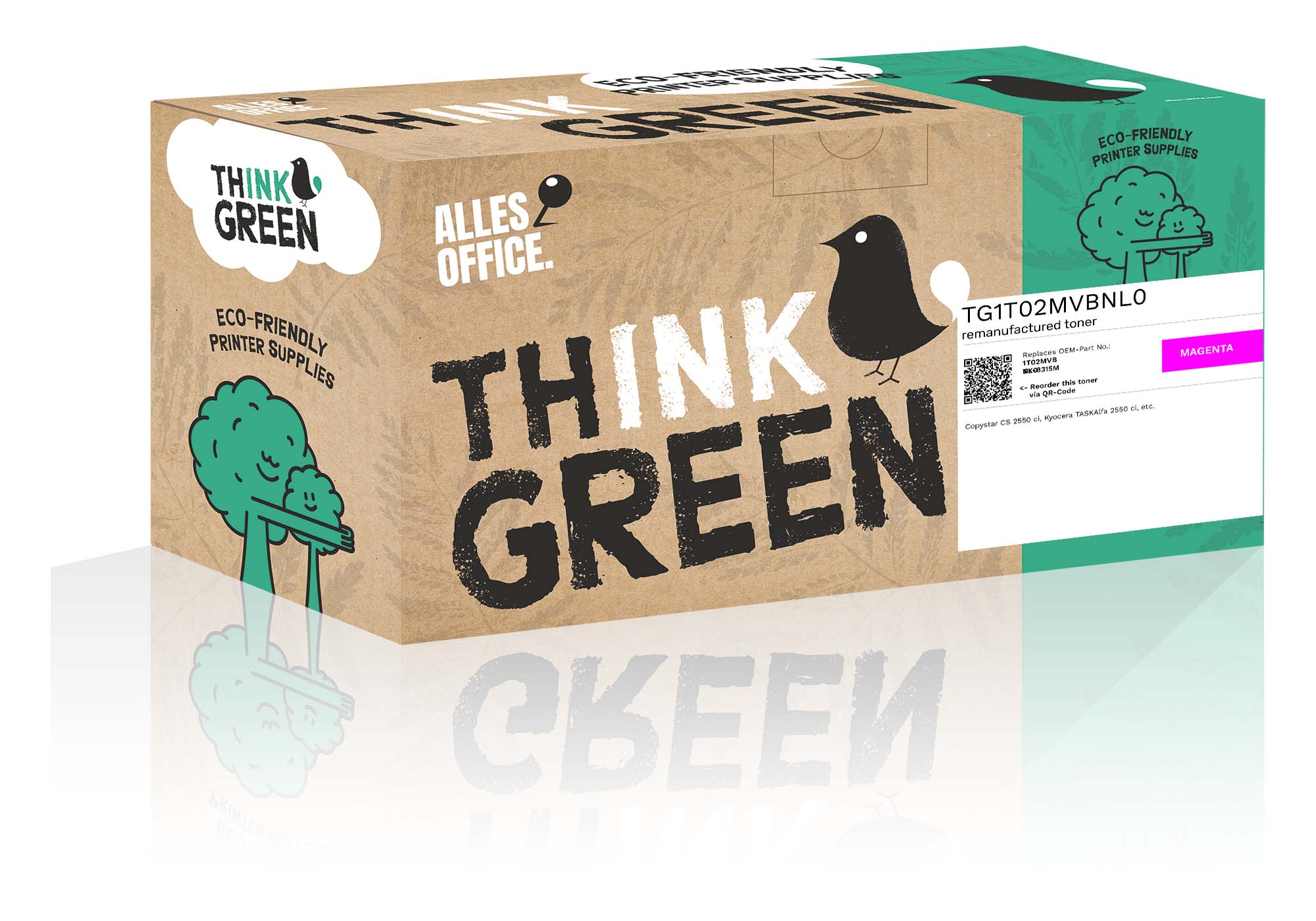 ThinkGreen Kyocera 1T02MVBNL0 / TK-8315M Toner magenta
