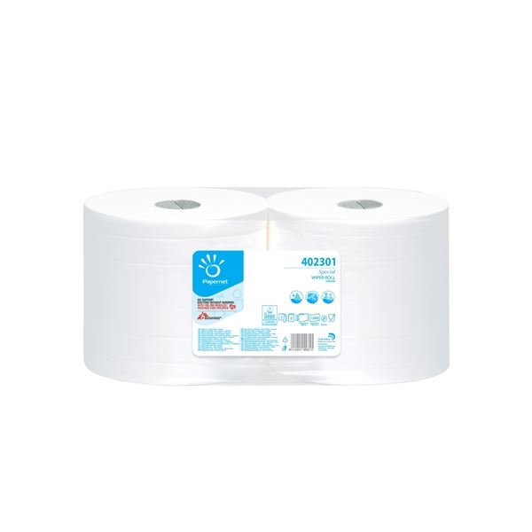 Papierhandtücher auf Rolle, 2-lagig, Zellstoff, 302 m