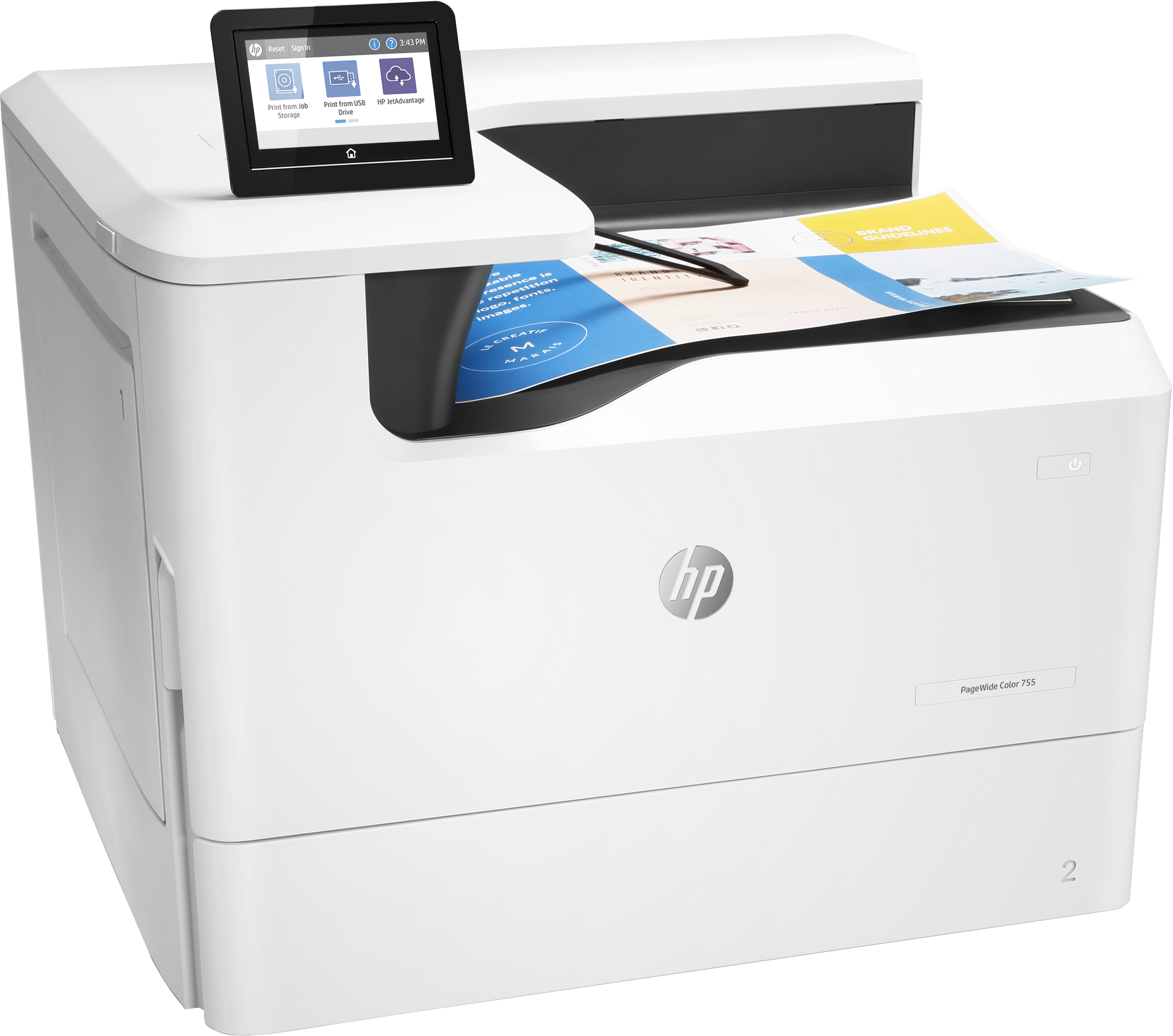 HP PageWide Color 755dn Tintenstrahldrucker Farbe 2400 x 1200 DPI A3 WLAN