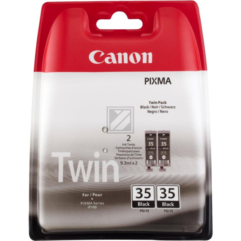 Original Canon 1509B012 / PGI-35BK Tinte schwarz Canon Tintenpatrone 2 x schwarz (1509B012, 2 x PGI-35/TWIN)