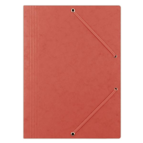 Mappen mit Klappe und Gummi Donau,A4,rot,1St.