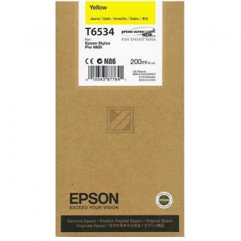 Original Epson C13T653400 / T6534 Tinte gelb
