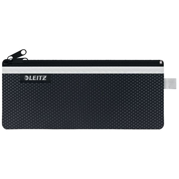 Doppelte Stofftasche, Leitz WOW - mittel, schwarz