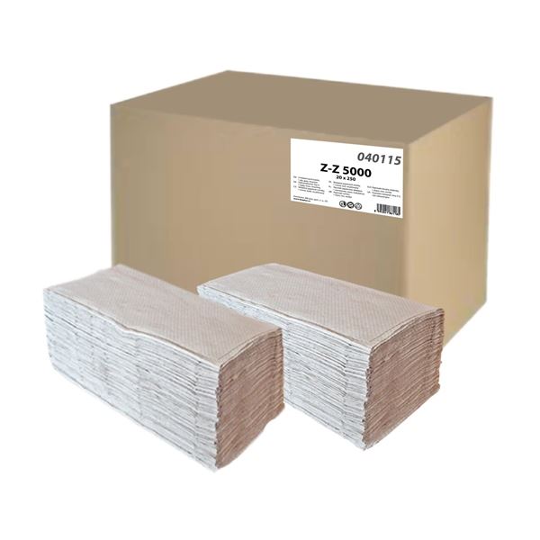 Papierhandtücher Z, 1-lagig, grau, 250 Stück