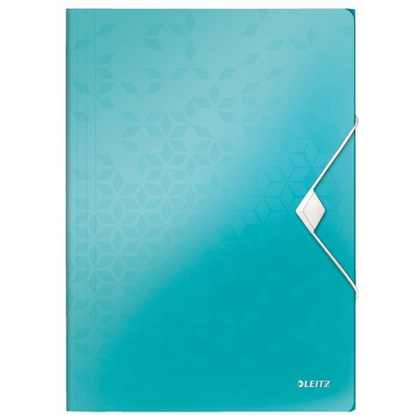 Mappen mit Klappen und Gummiband Leitz WOW A4,led.mod.