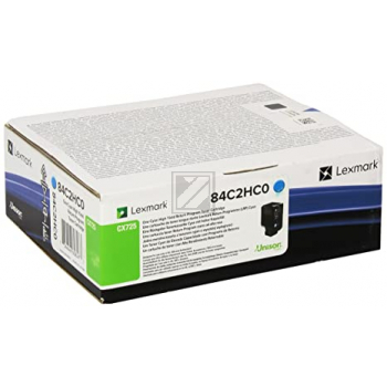 Original Lexmark 84C2HC0 Rückgabe-Toner cyan