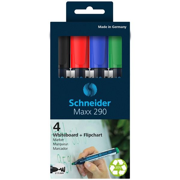 Whiteboard-Marker Schneider Maxx 290, 4 Stück