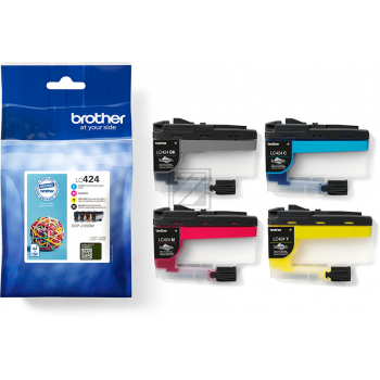 Original Brother LC424VAL Tinte schwarz, cyan, magenta, gelb - 4 Stück