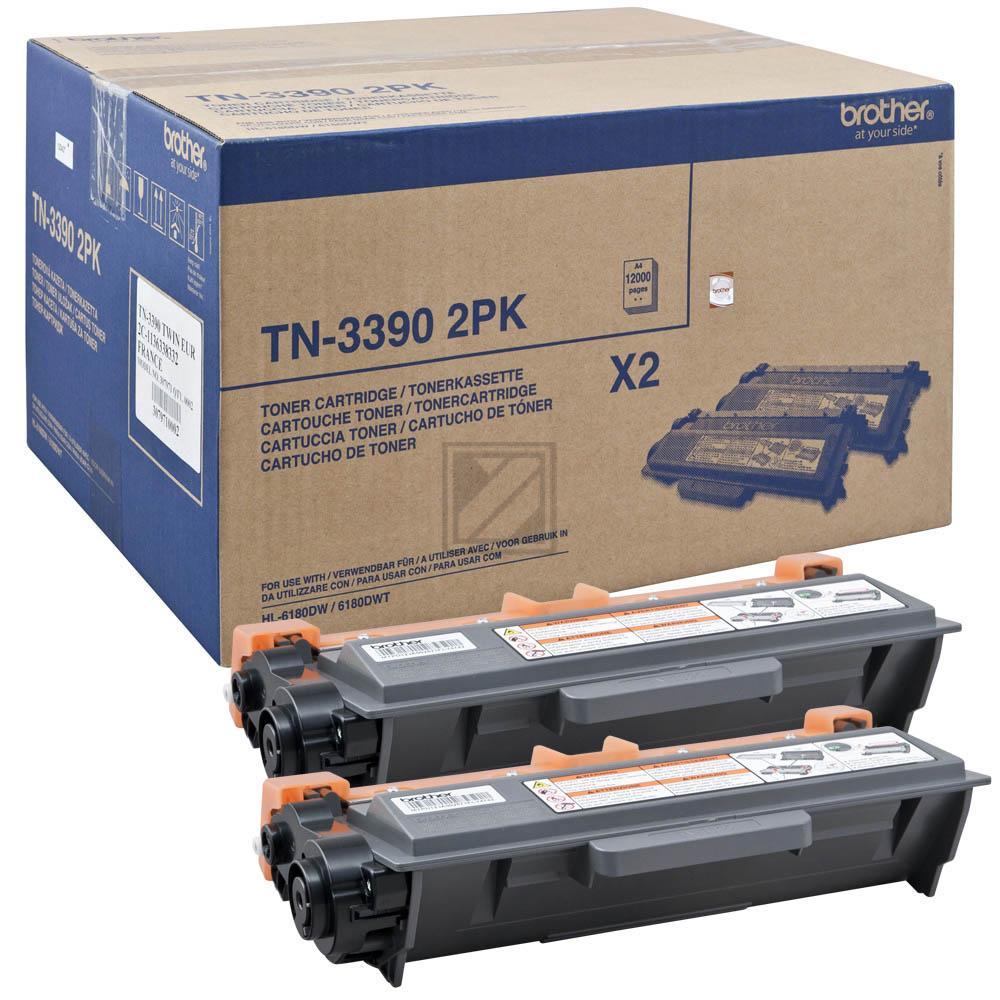 Original Brother TN-3390TWIN Toner schwarz