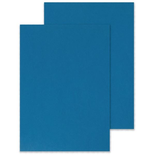 A4 Connect 100 Ringbücher, Karton, 250 g, Leder/blau