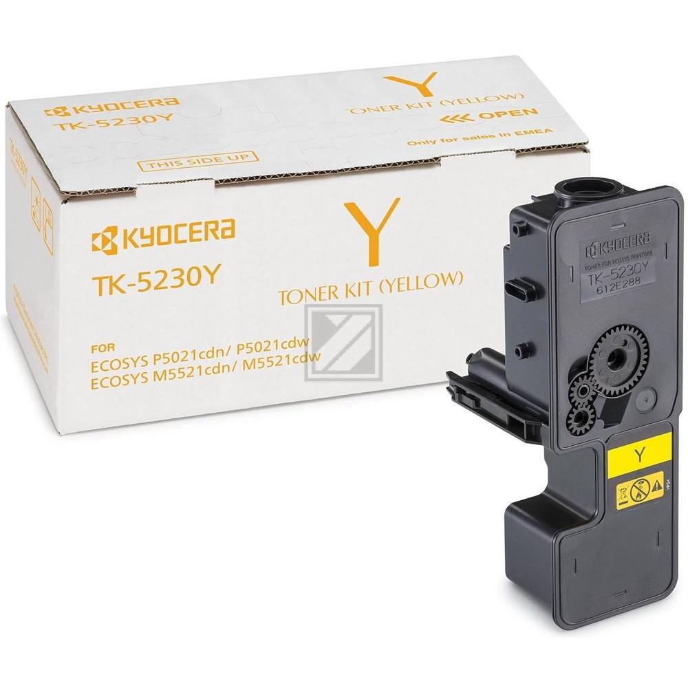 Original KYOCERA 1T02R9ANL0 / TK-5230Y Toner gelb Kyocera Toner-Kit gelb HC (1T02R9ANL0, TK-5230Y)