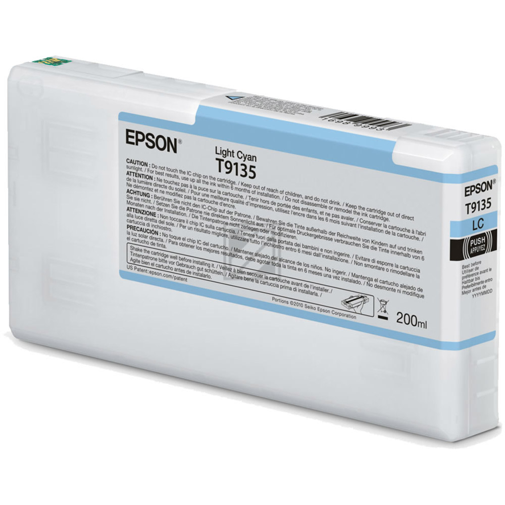 Original Epson C13T913500 / T9135 Tinte cyan hell