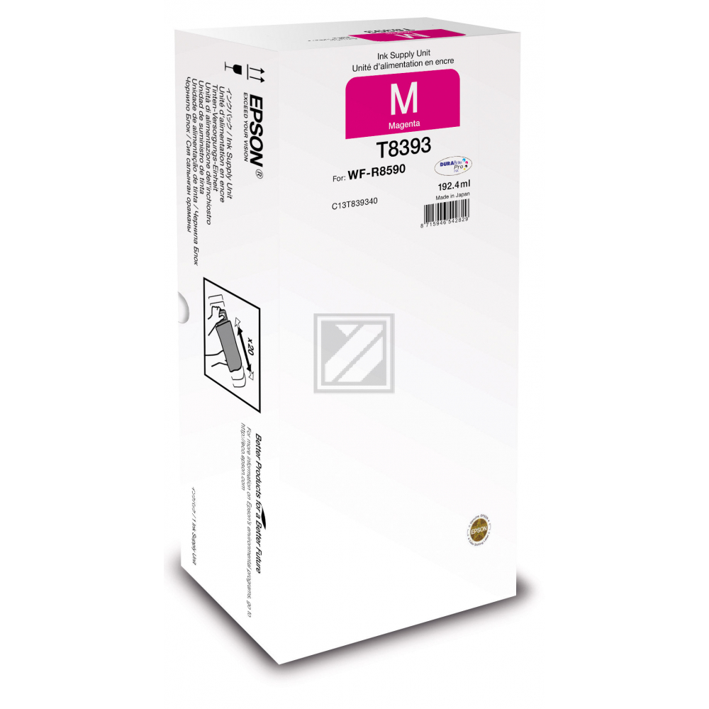 Original Epson C13T839340 / T8393 Tinte magenta