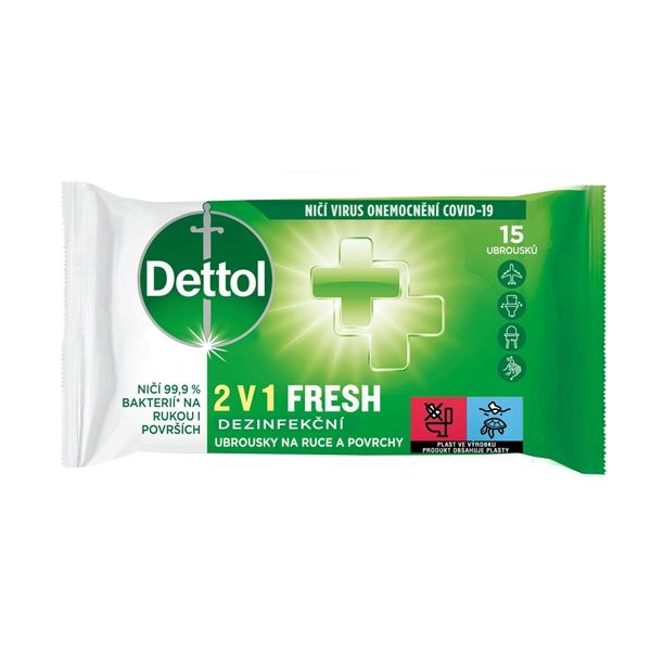 Desinfektionstücher Dettol - für Hände, 15 Stück