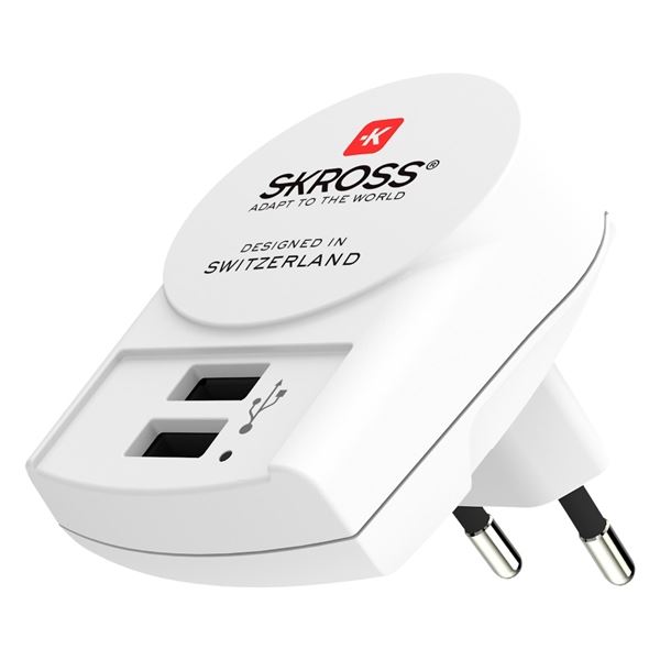 Skross Ladeadapter - 2 USB-Ausgänge