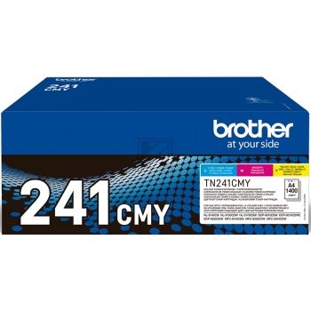 Original Brother TN241CMY Toner cyan, magenta, gelb - 3 Stück