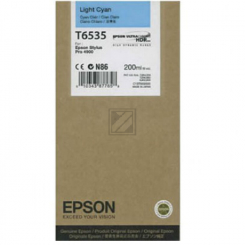Original Epson C13T653500 / T6535 Tinte cyan hell